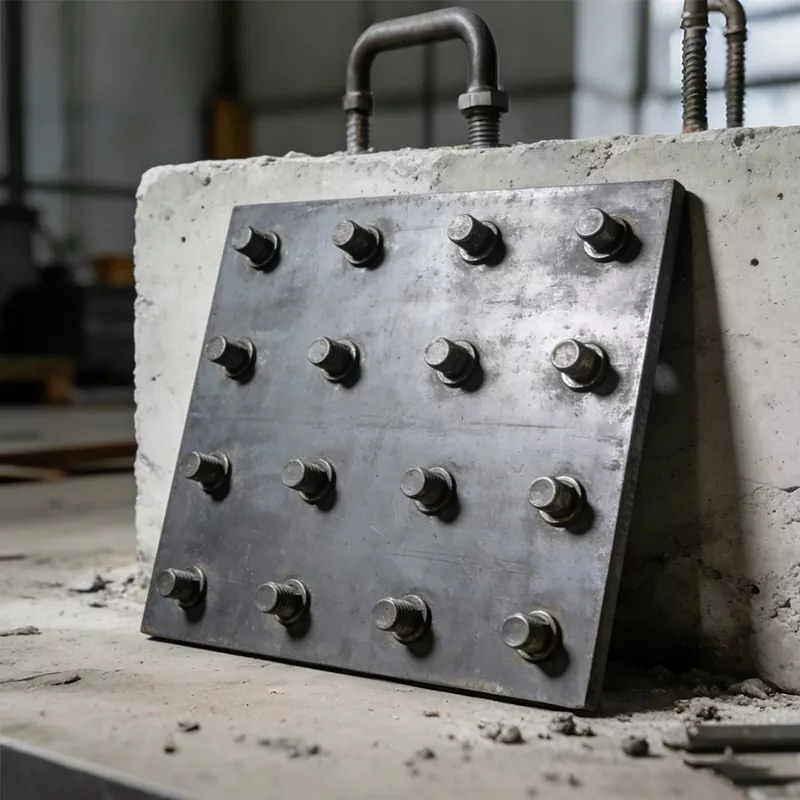 Naka-embed na Steel Plate